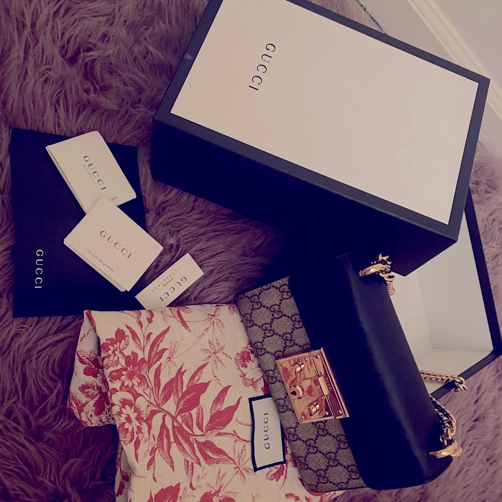 Padlock small GG shoulder bag